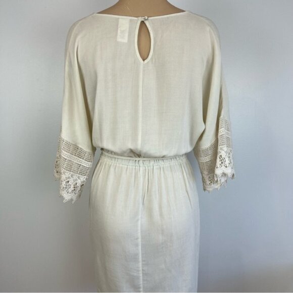 2CHILLIES Swimwear Australia Cover Boho Cream Crochet Sleeve Cover Up - Picture 11 of 13